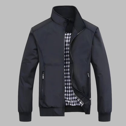 Firenzia Men's Slim Fit Bomber Jacket – Lightweight Casual Coat