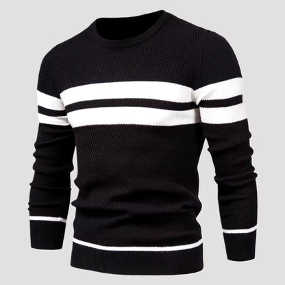 Brezza Men's Cotton Pullover – Lightweight Crew Neck Sweater