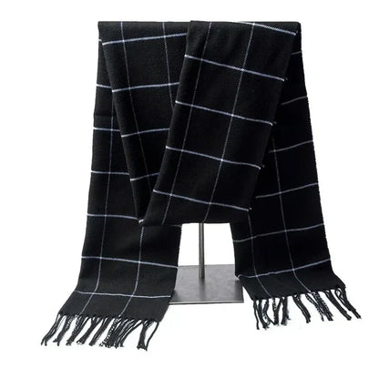 Velo Di Venezia Men's Winter Scarf – Soft Warm Tassel Wrap