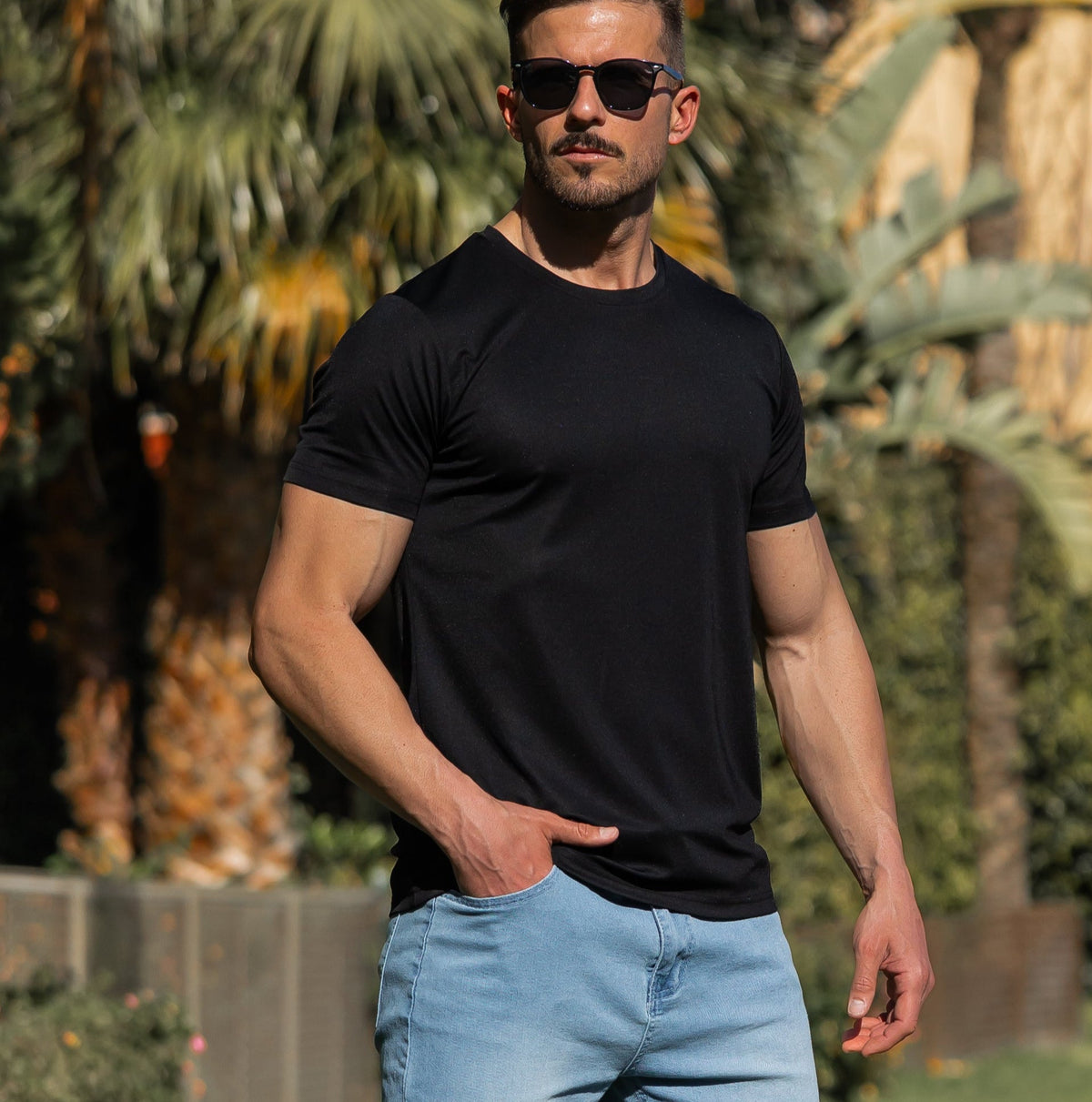 Verso Men's Crew Neck T-Shirt – Slim Fit Short Sleeve