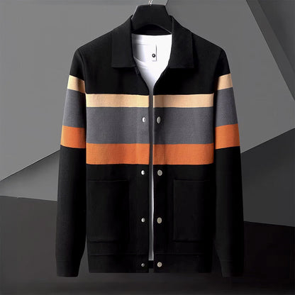 Levante Men's Button-Up Knit Jacket – Smart Casual Cardigan