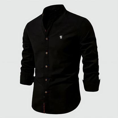 Virtuoso Men's Linen Shirt – Classic Long Sleeve Fit
