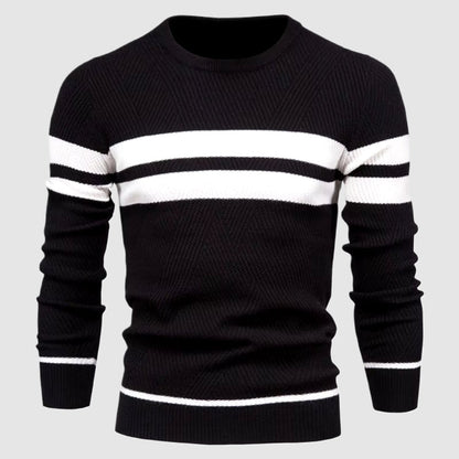 Brezza Men's Cotton Pullover – Lightweight Crew Neck Sweater