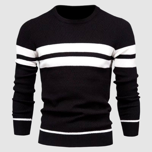 Brezza Men's Cotton Pullover – Lightweight Crew Neck Sweater
