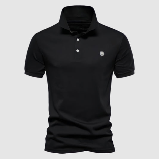 Leone Men's Short Sleeve Polo Shirt – Classic Slim Fit