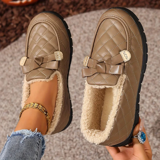 Velmara | Women's Quilted Moc Toe Slip On Boots