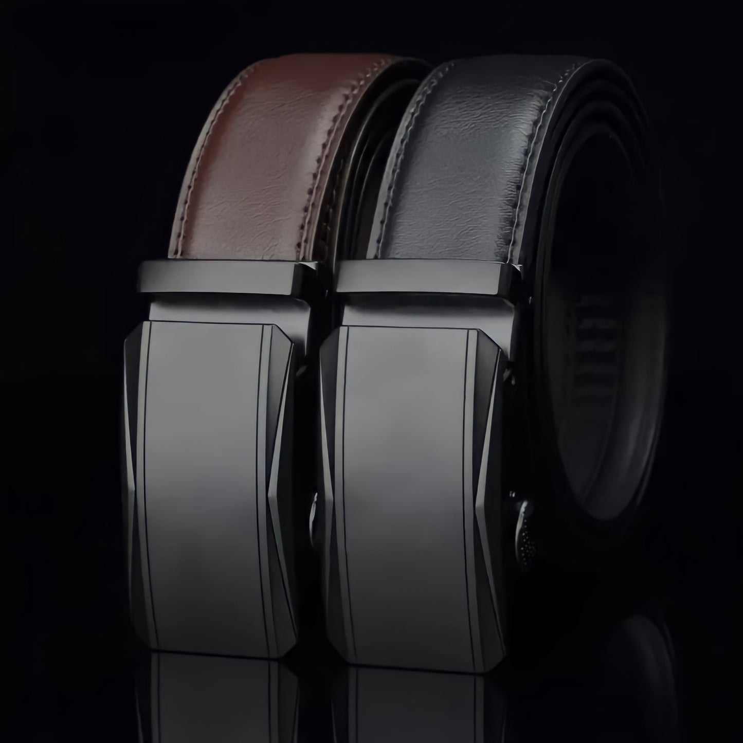Aquila Men's Automatic Buckle Belt – Adjustable Formal Style