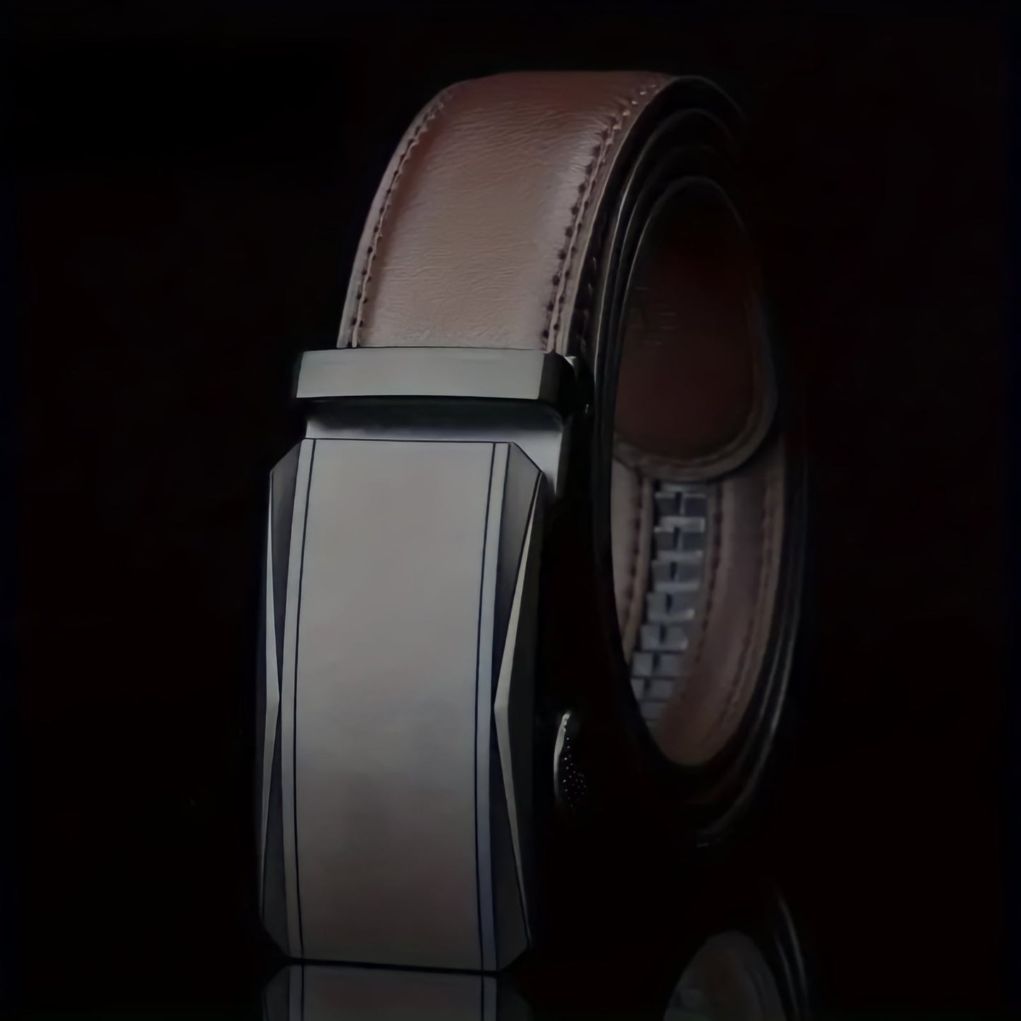 Aquila Men's Automatic Buckle Belt – Adjustable Formal Style