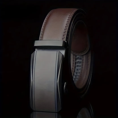 Aquila Men's Automatic Buckle Belt – Adjustable Formal Style