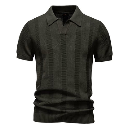 Verona Forte Men's Mesh Polo Shirt – Breathable Slim Fit