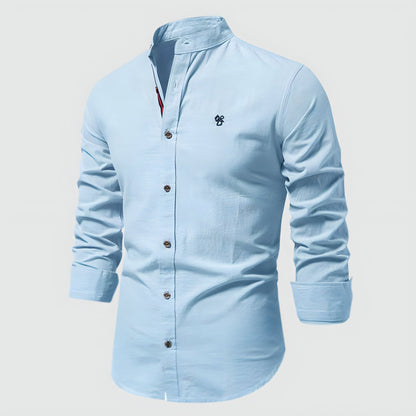 Virtuoso Men's Linen Shirt – Classic Long Sleeve Fit