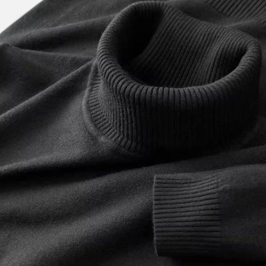 Classic knitted turtleneck sweater for men