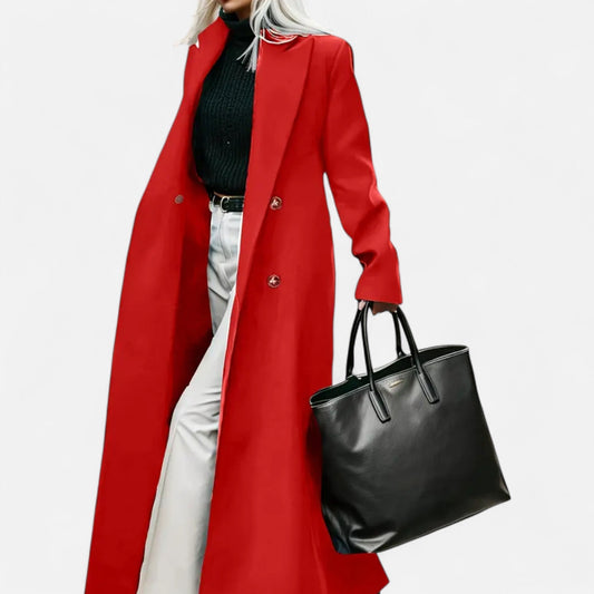 Classic structured formal winter coat for women
