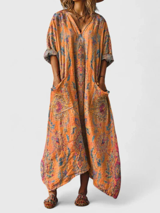 Classic elegant wrap-style dress for women | Mariana