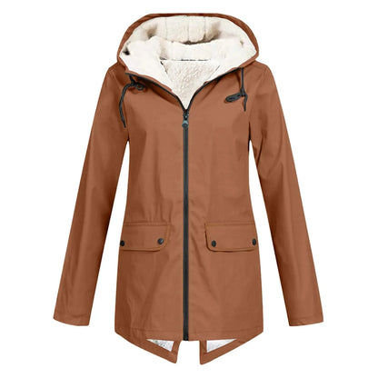 Aurevia | Women's Hooded Oversized Fit and Flare Coat