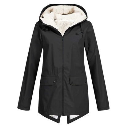 Aurevia | Women's Hooded Oversized Fit and Flare Coat