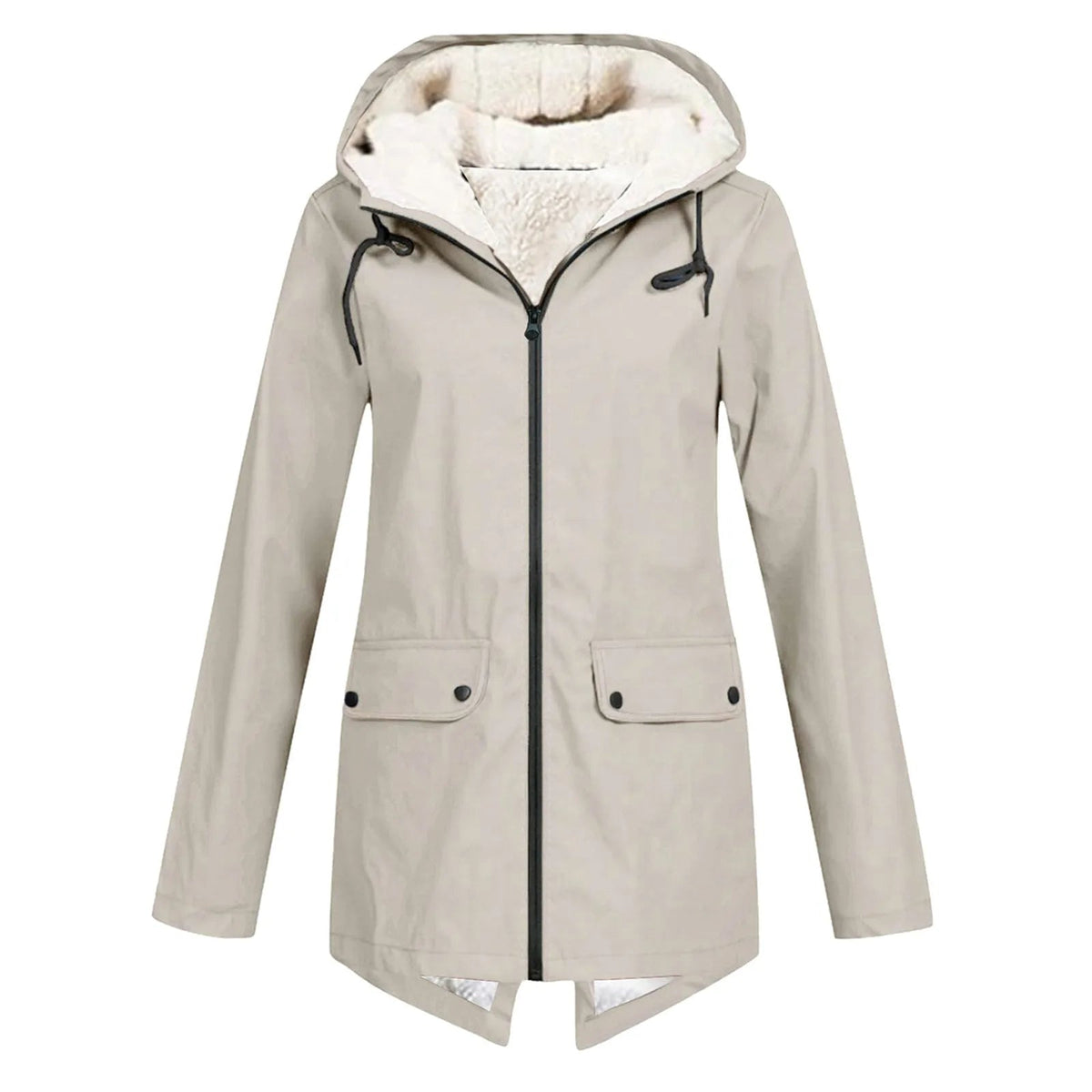 Aurevia | Women's Hooded Oversized Fit and Flare Coat