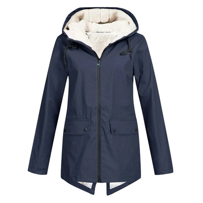 Aurevia | Women's Hooded Oversized Fit and Flare Coat
