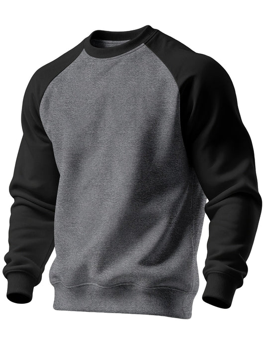 Graven | Men's Raglan Crew Neck Sweatshirt with Brushed Interior