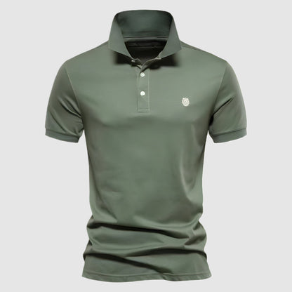 Leone Men's Short Sleeve Polo Shirt – Classic Slim Fit