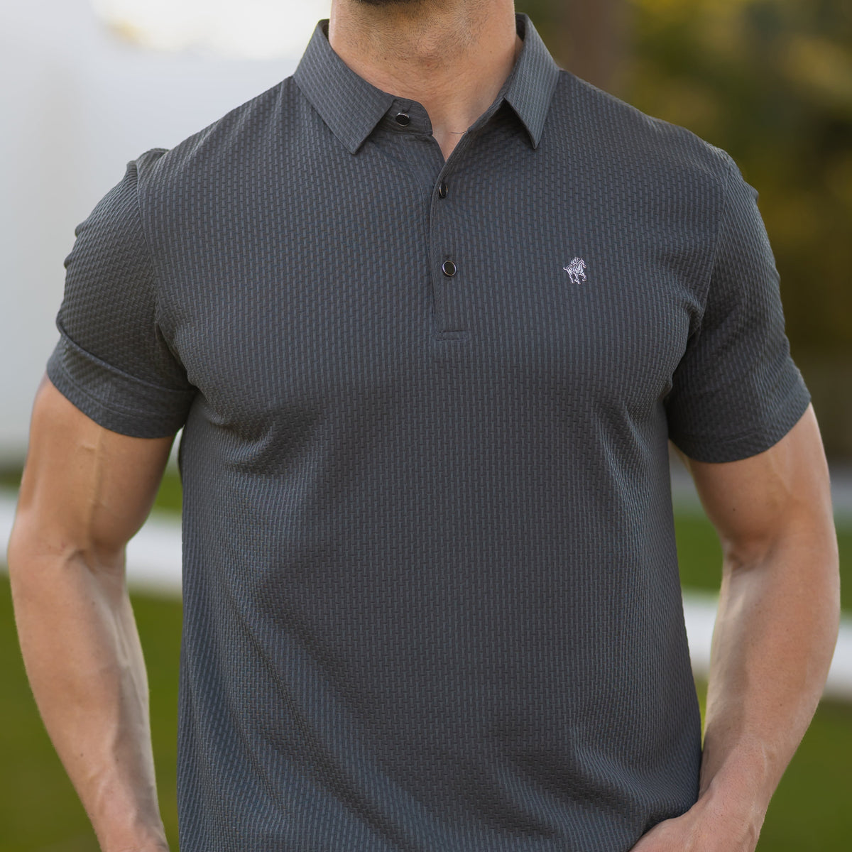 Soffice Men's Short Sleeve Polo Shirt – Casual Slim Fit