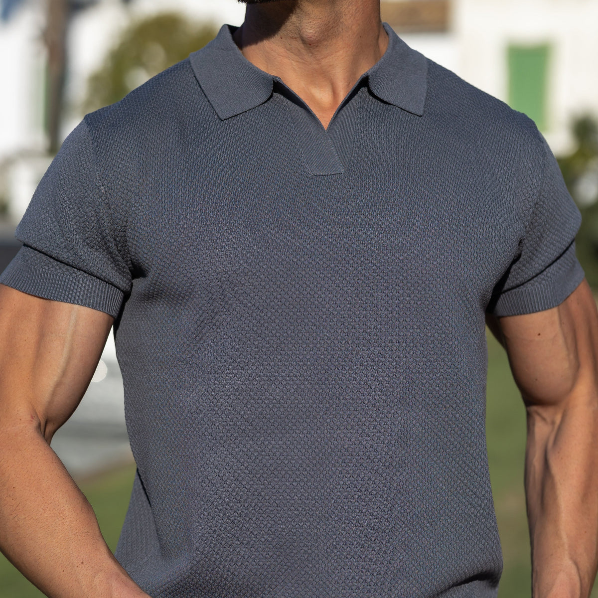 Verona Men's Mesh Polo Shirt – Breathable Short Sleeve