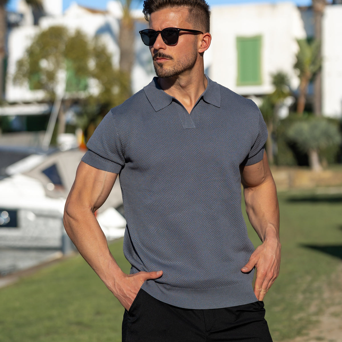 Verona Men's Mesh Polo Shirt – Breathable Short Sleeve