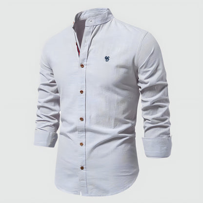 Virtuoso Men's Linen Shirt – Classic Long Sleeve Fit
