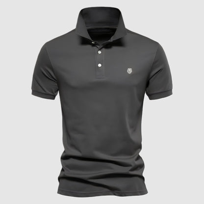 Leone Men's Short Sleeve Polo Shirt – Classic Slim Fit