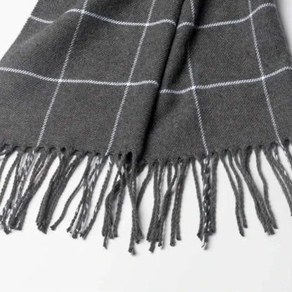 Velo Di Venezia Men's Winter Scarf – Soft Warm Tassel Wrap
