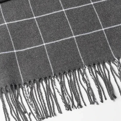Velo Di Venezia Men's Winter Scarf – Soft Warm Tassel Wrap