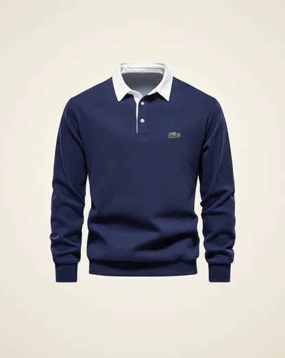 LC Refined Long-Sleeve Polo Fleece