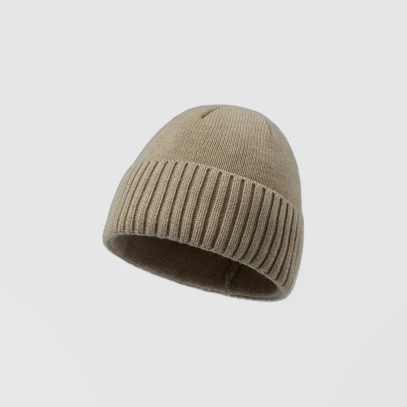 Blank Classic Ribbed Knit Wool Beanie