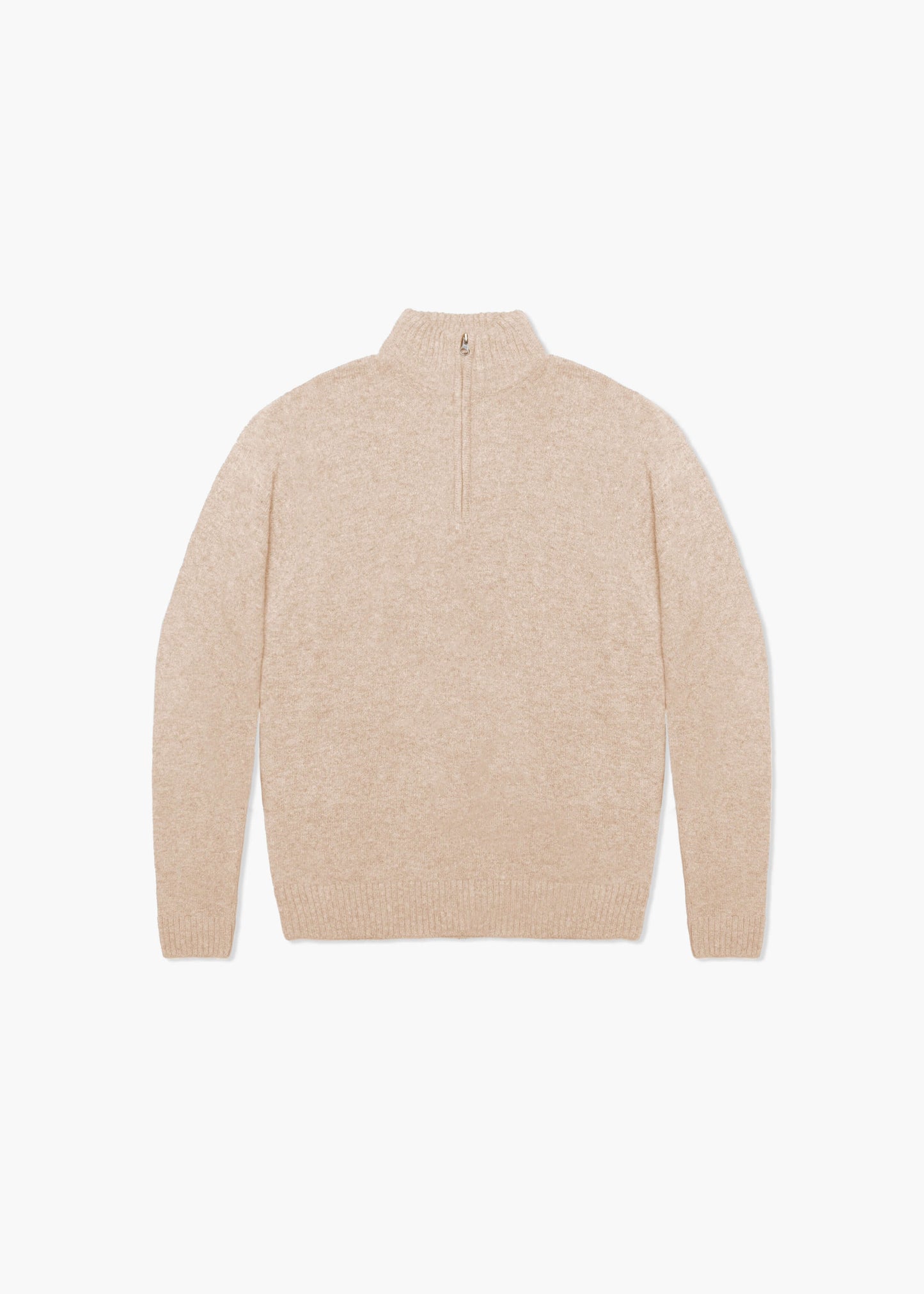 Merino Wool Blend Half-Zip Sweater