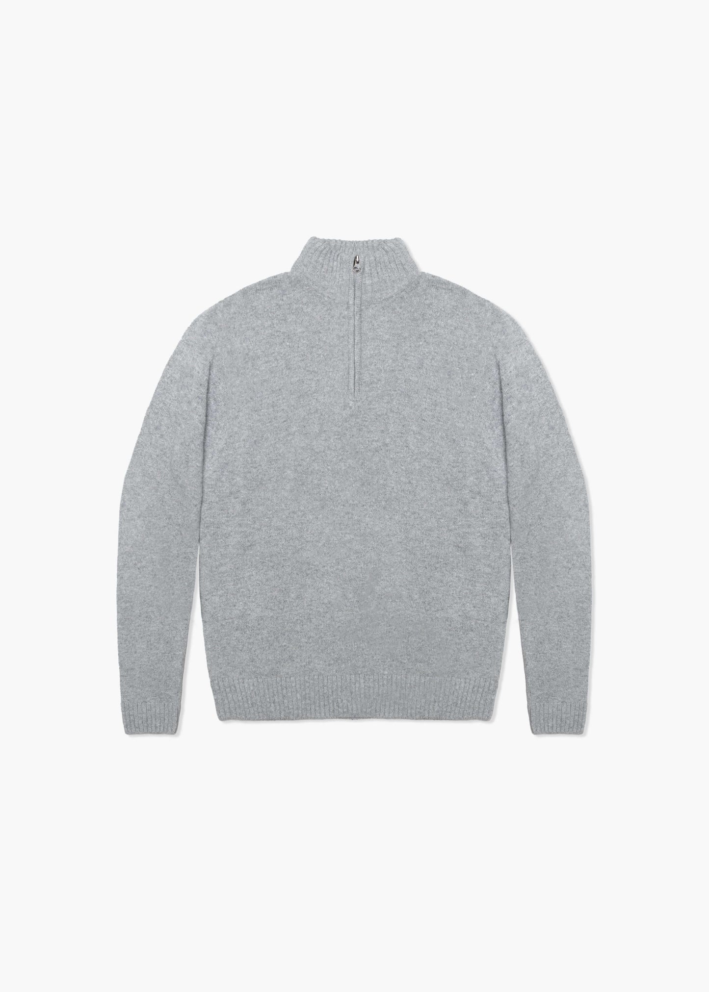 Merino Wool Blend Half-Zip Sweater