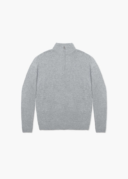 Merino Wool Blend Half-Zip Sweater