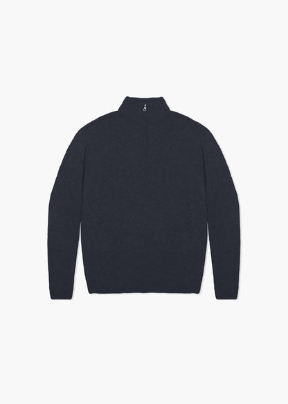 Merino Wool Blend Half-Zip Sweater