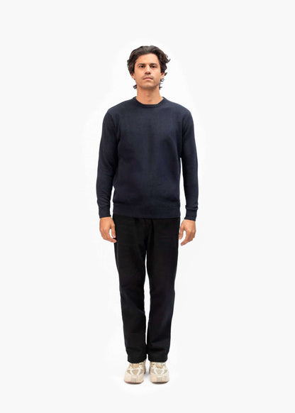 Merino Wool Blend Knit Sweater