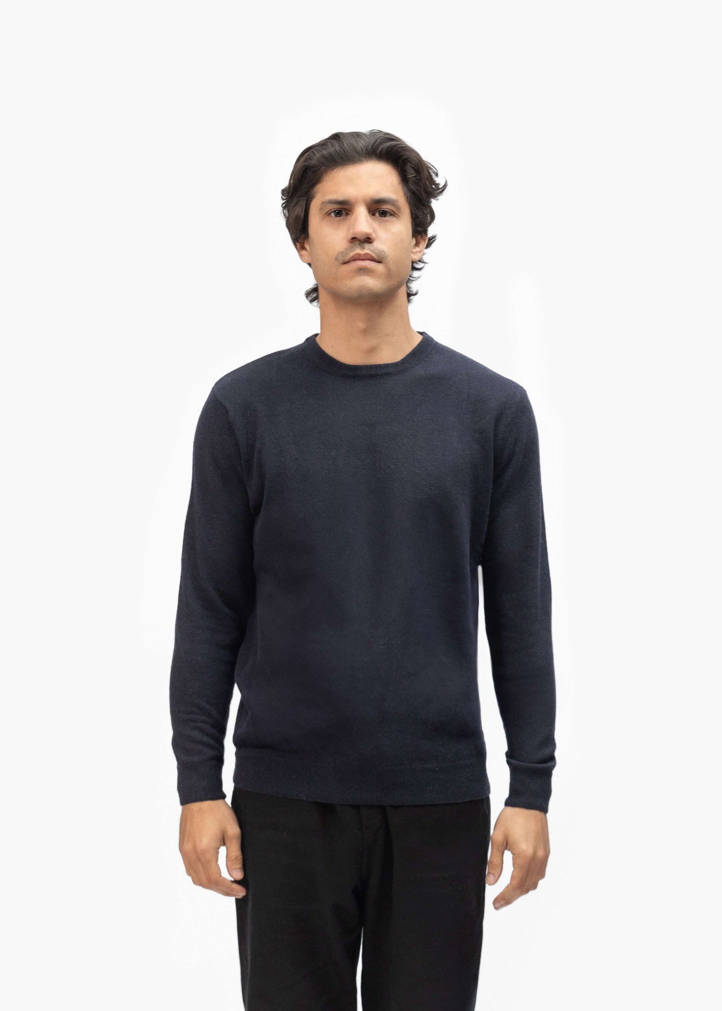 Merino Wool Blend Knit Sweater