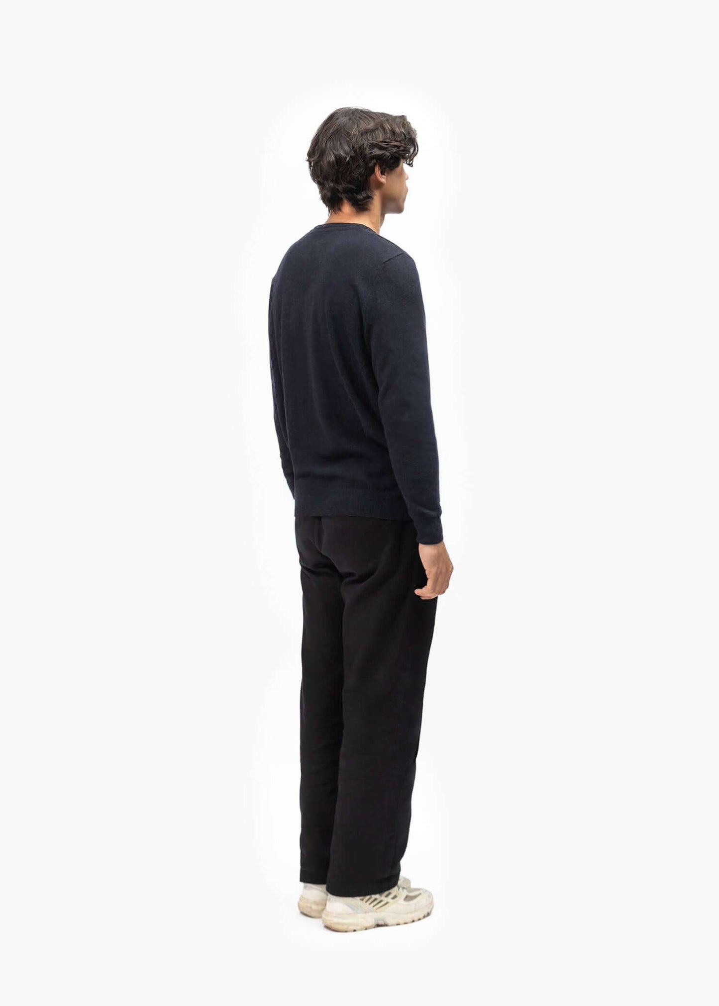 Merino Wool Blend Knit Sweater