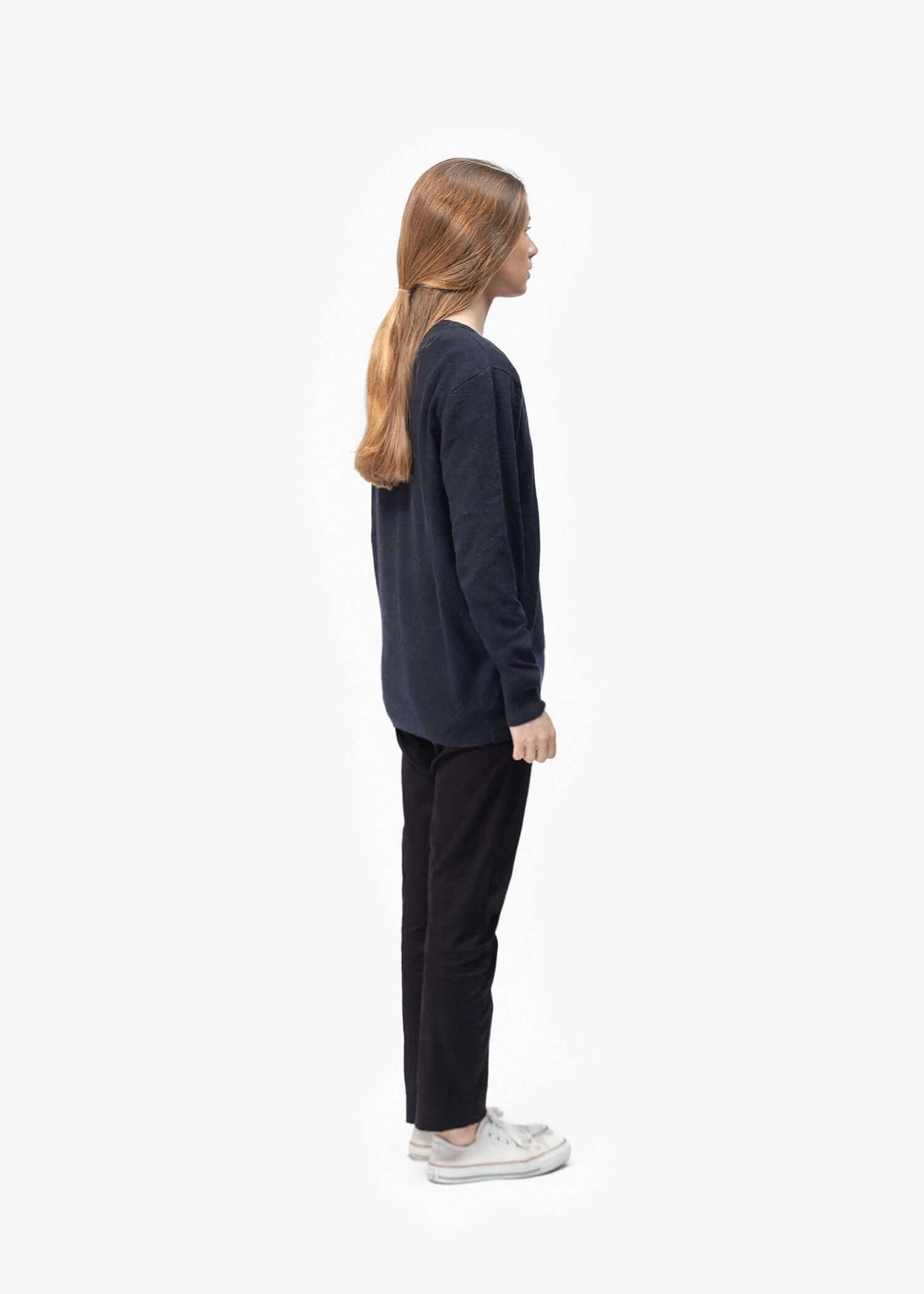 Merino Wool Blend Knit Sweater