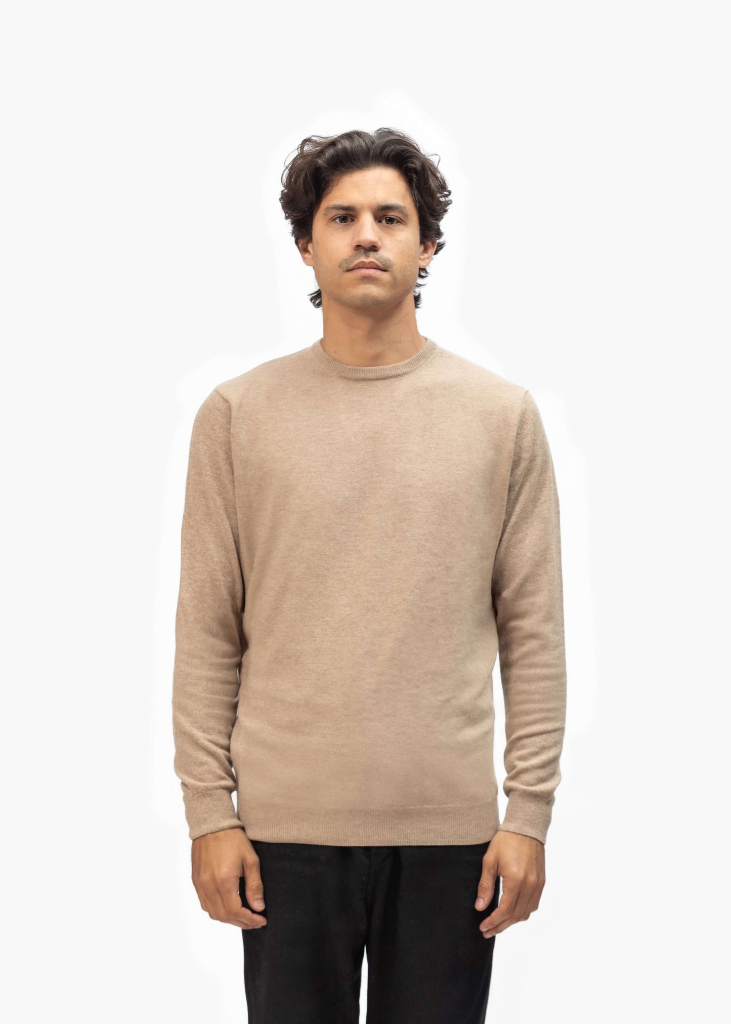 Merino Wool Blend Knit Sweater