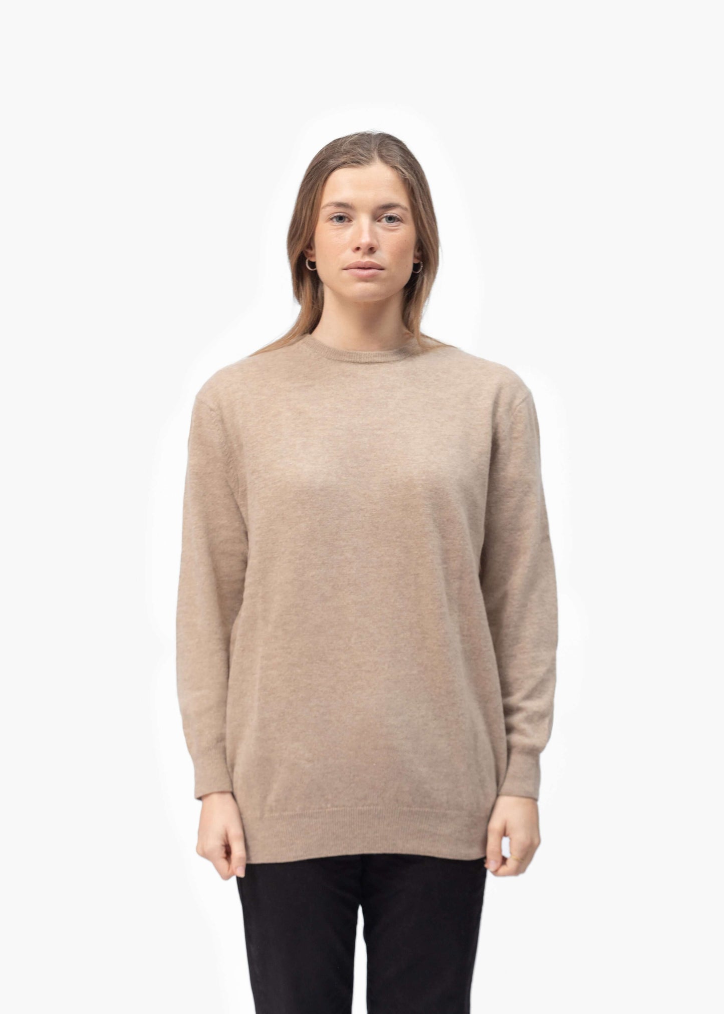 Merino Wool Blend Knit Sweater
