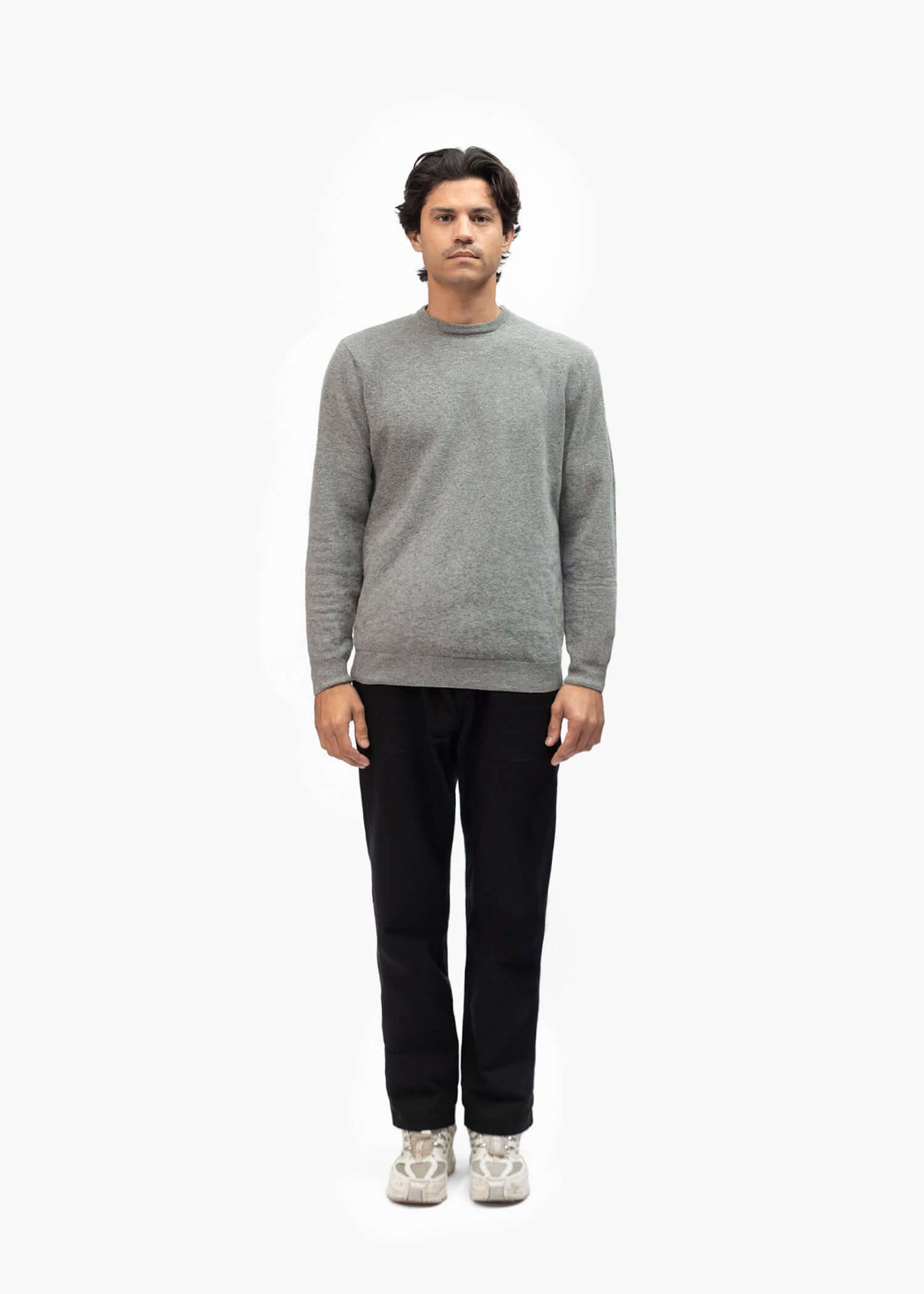 Merino Wool Blend Knit Sweater