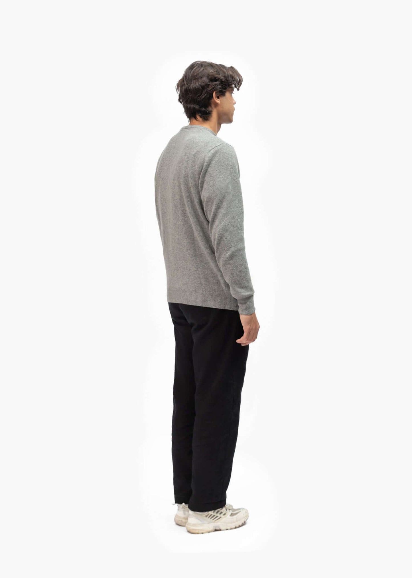 Merino Wool Blend Knit Sweater