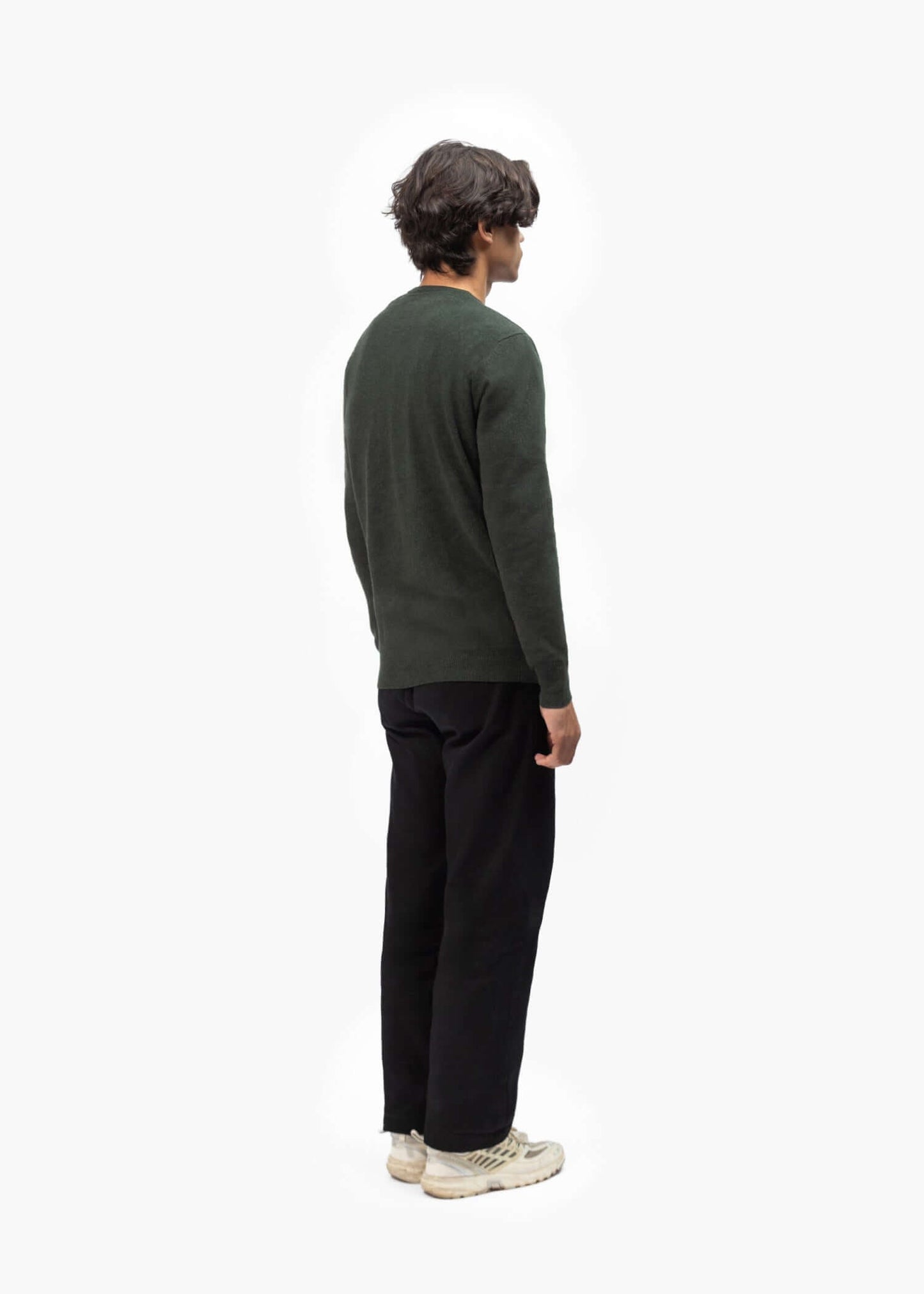 Merino Wool Blend Knit Sweater