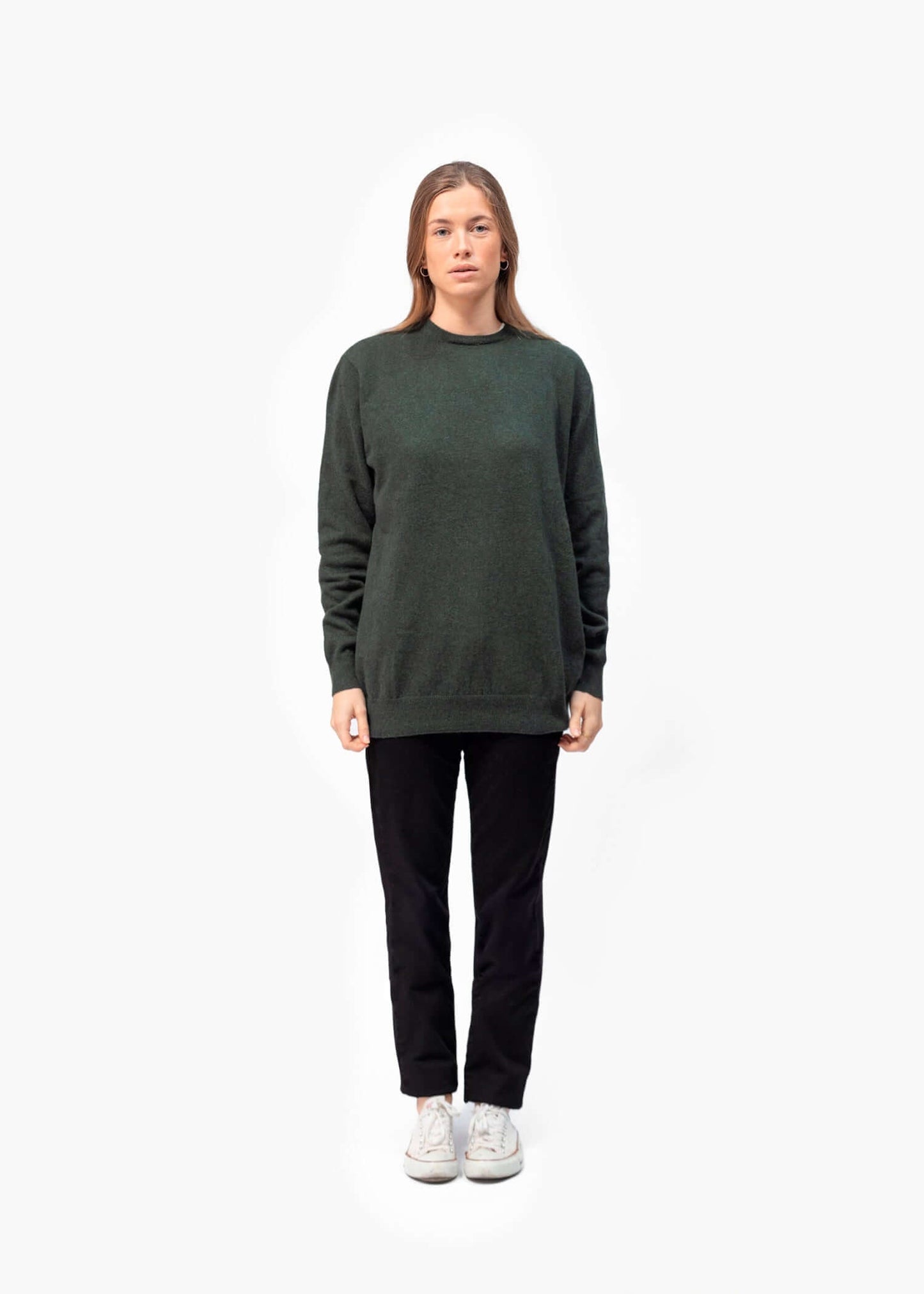 Merino Wool Blend Knit Sweater