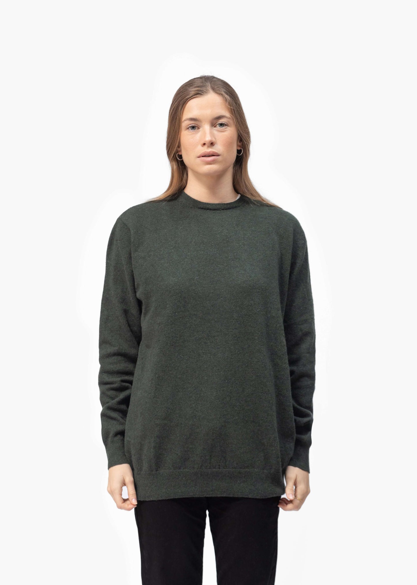 Merino Wool Blend Knit Sweater