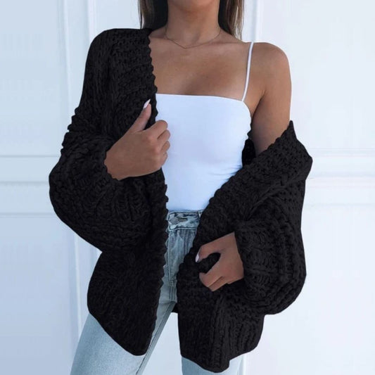 Virelia | Women's Cable Knit Open Front Cardigan