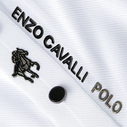 Cavaliere Men's Short Sleeve Polo Shirt – Breathable Slim Fit